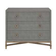 Star International Furniture Traditions Strand 3-Drawer Resin Nightstand Grey