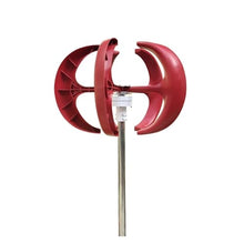 YHYWJHY 5000W 8000W Vertical Axis Wind Turbine 12V 24V48V Windmill Motor Quick Start Home Farm Hybrid Street Light with MPPT Controller Low Starting Speed for Home(Red,12V_8KW)