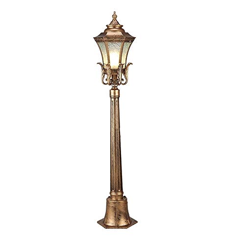 ZQHQYNQDFY Lamp Post Lights Outdoor, Vintage Outdoor Lamp Post Light, IP65 Rainproof Aluminum Garden Street Lantern for Traditional Courtyard Villa Pathway Landscape Lighting