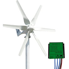 OLONETO Wind Turbine Generator Kit 12V 24V 48V 600w Horizontal 6 Blades Windmill with Mppt Charge Controller Home Wind Complementary for Home, RV, Hybrid Solar Wind System (Color : 600W, Size : 48V)