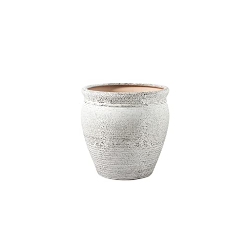 Pots for Plants Extra Large Frosted Ceramic Flower Pot Outdoor Courtyard Garden Home Coffee Table Office Decoration Flower Pot with Hole Flower Pot Flower Pot (Size : CH)