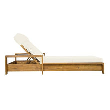 Outdoor Chaise Lounge Patio Recliner with Armrests and Cushion, Set of 2