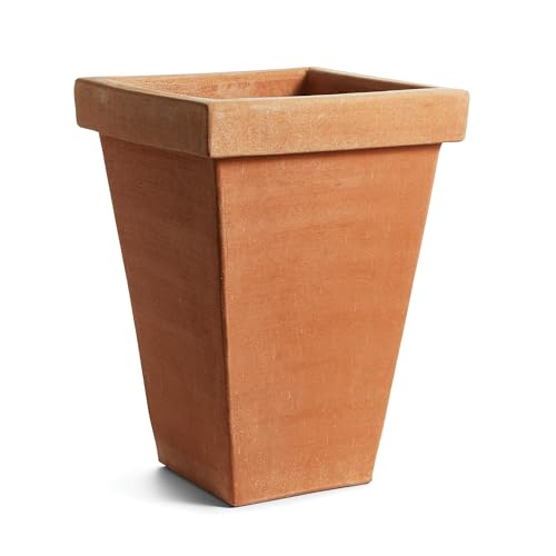 NAPA Home & Garden Impruneta Tapered Square Planter 18" Natural Terracotta