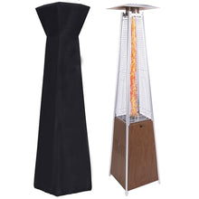 48000 BTU Pyramid Patio Heater with Glass Tube, Wheels and Cover