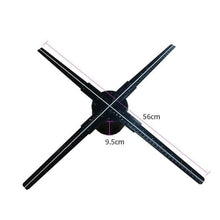 56CM 3D Hologram Projection System 3D RGB Holographic Advertising Display Led Fan Plastic