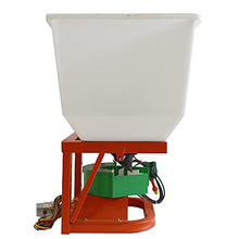 PreAsion ATV/UTV Seed Fertilizer Spreader Broadcast Spreader 265lbs Garden Farmer Tractor Spreader 12V Variable Easy Fix Fertilizer Hopper Dry Material Spreader