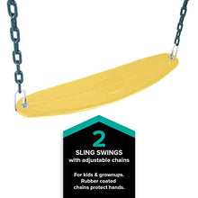 Sportspower Sherwood Wood Swing Set with Swings & Slide Green