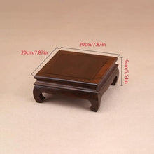 QUANGJN Pcs Plants Saucers Solid Wood Base Vase Bonsai Buddha Base Crafts Ornaments Wooden Bracket Plant Pot Saucers,