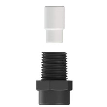 Tefen Plastic Fogger Misting Nozzle with Poly Filter Black 1/8" NPT 3 GPH 1000 Pack
