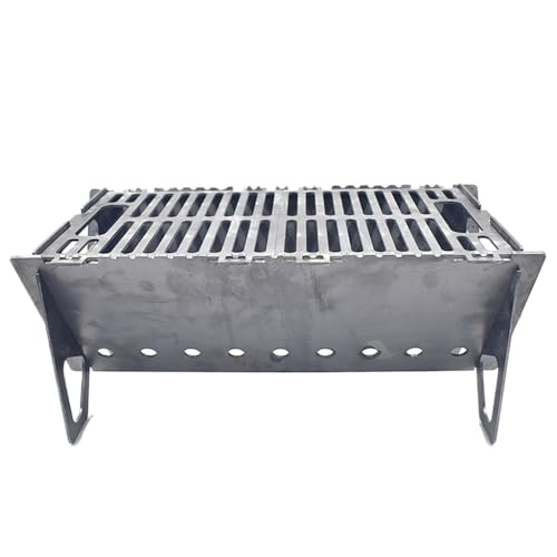 HBJWOV Barbecue Rack Folding Barbecue Stove Household Carbon Grill Outdoor Portable Camping Barbecue Rack