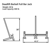 VEITEOX FTY Deadlift Barbell Full Bar Jack for Weight Lifting