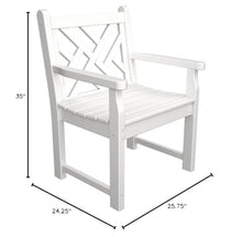 Chippendale Garden Arm Chair (Slate Grey)