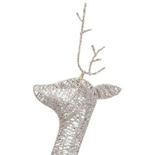 GBCDSWBR 6 pcs Christmas Reindeer Set, Lighted Mesh Fabric Holiday Decor