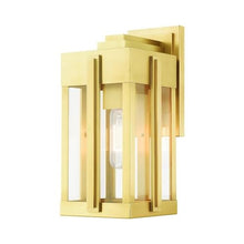 Livex Lexington 1 Light Outdoor Wall Lantern Natural Brass