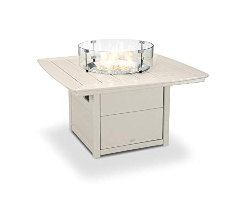 POLYWOOD® Nautical 42" Fire Pit Table in Sand