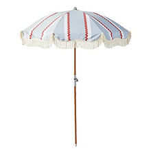 RWGOVLU 2M/6.6ft Beach Umbrella Tassel Umbrella Outdoor, UV Protection Sun Protection, Garden Umbrella Market Umbrella Table Umbrella, Portable Round, Foldable Umbrella, No Base