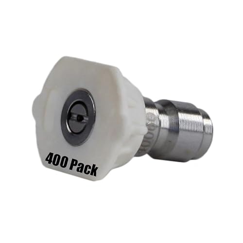 (400) Erie Tools 4.5 Stainless Steel Orifice 40 Degree 1/4in. Quick Connect 4000 PSI High Pressure Washer Spray Nozzle Tips