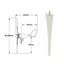 3000W 6 Blade Mini Wind Turbines, 12V-220V Wind Turbine Motor Kit with MPPT Charge Controller for Solar and Wind Power Parts and Accessories (White),220v