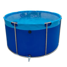 Blue Round Pools Above Ground Replacement, Steel Frame Swimming Pool Large Customizable, Outdoor Water Container/Carrier for Fish Farming/Gardening(DXH-5X1.2M/23561 L/6223 GAL)