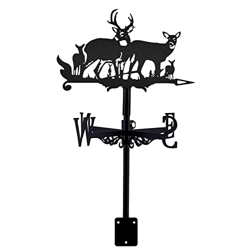 Weathervane for Roof Mount Weather Vane Farm Outdoor Farm Scene Garden Stake Wind Direction Indicator with Anti-Rust Coating (Style 5) (Style 2)