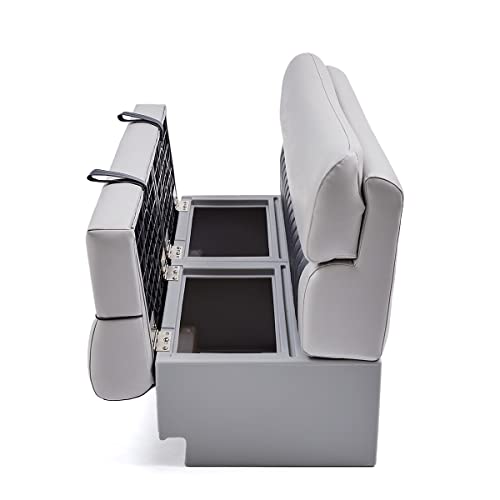 DeckMate 55'' Luxury Pontoon Boat Seat Charcoal & Gray