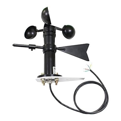 Wrobelax Wind Speed and Direction Integrated Sensor, Wind Vane Transmitter Small Weather Station Accurate Industrial Detector(Size:D RS485)