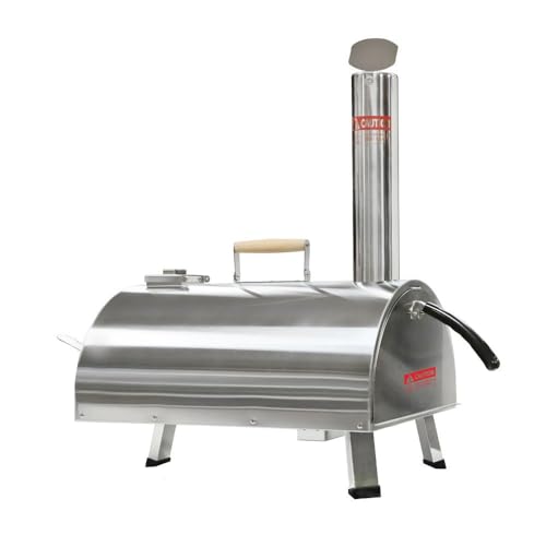 Tzou wh-vc2-PHO_12XI5AMJ Pizza Outdoor-Kitchen-ovens, One Size, Silver 12'' Semi-Automatic Semicircle