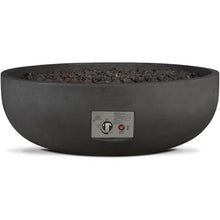 BBQGUYS Grand Lake 38 Inch Round Concrete Propane Fire Bowl in Gray Signature