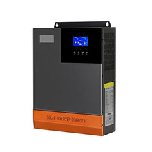 IIUUAYUVI All-in-One 5000W Pure Sine Wave Hybrid Solar Inverter 80A Charging Current 500VDCMax Input Voltage Solar Charger Controller, 48V