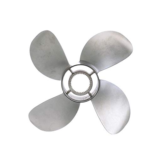 Quicksilver Bravo Three 16" Diameter 4-Blade Stainless Steel Propeller Left Hand Rotation Matte Finish