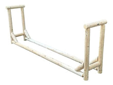 Heavy-Duty Firewood Rack for Outdoor Wood Storage – 8 ft. Unfinished Firewood Rack Outdoor Log Holder – Fire Wood Storage Racks, Keeps Woods Dry, Neat & Ready for Fireplace, Porch & Backyard Use