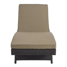 Outdoor Escape Brown Outdoor Patio Chaise Lounger with Cushioned Seat, Weather-Resistant Frame, 37.5 Inch High, Backyard Poolside Lounge Chair