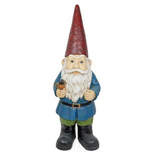 Alpine Corporation ZKD100 Jumbo Size Gnome with Bird Decor, Whimsical Gnome Statue for Patio & Garden, 48" H, Multicolor