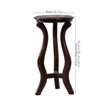 WOAITIANTIAN Vase Stand American Vintage Style Three Legged Flower Rack, Indoor Corner Wood Plant Display Base(Large)