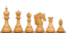 The Chess Store Bucephalus Staunton Chess Set Ebony & Boxwood with Elm Burl & Erable Board 4.5" King