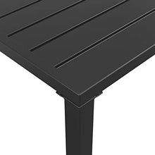 WXGTBKPR 2 Piece Patio Dining Set with Anthracite Steel Garden Corner Sofa and Dining Table, Weather-Resistant Outdoor Furniture with Thickly Padded Cushions