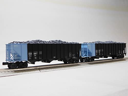 Lionel Denver & Rio Grande 100 TON Hopper 2 Pack O Gauge Black/Blue