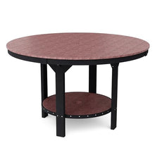 Wildridge Heritage 7-Piece 60" Pub Counter Set, Cherrywood and Black - Outdoor Weather Resistant Recycled Plastic Furniture for Patio