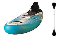 California Board Company 132 Current Inflatable Stand Up Paddle Board Blue/White/Black