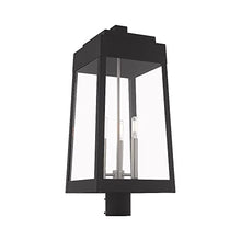 Livex Outdoor Post Top Lantern 24.75" Three Light Satin Brass