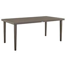Armen Living Silvana 5 Piece Gray Aluminum Outdoor Dining Set with Gray Fabric