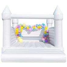 OZIS White PVC Inflatable Bounce House Castle 13x12x10FT with Blower