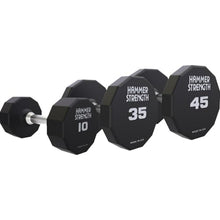 Life Fitness Hammer Strength 12 Sided Urethane Dumbbell 45lb Black