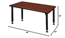 Regency Kitt Height Adjustable Classroom Table 48" x 30" Sangria
