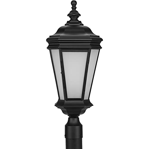 Progress Lighting Crawford Outdoor Post Light, Black