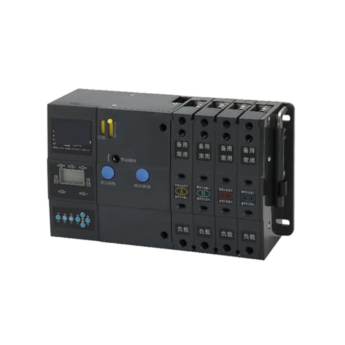TJIORUO PC-Level Dual Power Transfer Switch Rail Type 3P4P Q3-100 Dual Power Automatic Transfer Switch(JBREDQ3-100tyPe3P)