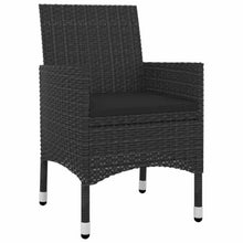 LPERTGFHU 7 Piece Dining Set, Poly Rattan Table & 6 Chairs, Cushioned