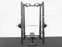 BK BodyKore Commercial Squat Rack & Adjustable Bench 300Lb Olympic Weight Combo Silver Frame