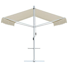SDVantage Free Standing Awning 4X3 M Cream, Waterproof Outdoor Patio Umbrella with Powder-Coated Steel Frame, Uv Resistant Garden Shade for Deck