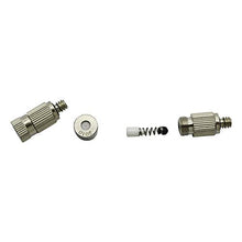 Pfeilzieher Quick Connect Hose Fittings 3/16" Male Thread Spray Nozzle Garden Sprinkler Plant Cooling Systeem High Pressure Misting Nozzles Fogging Sprayers 40 Pcs (Color : 0.1 mm Mist)